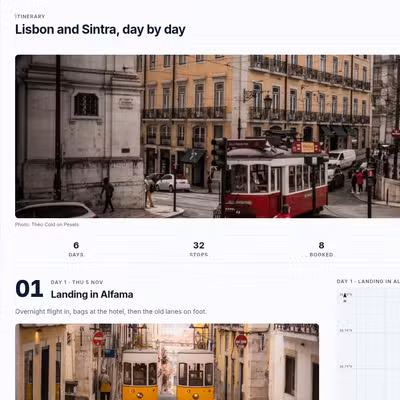 Travel Planner App preview