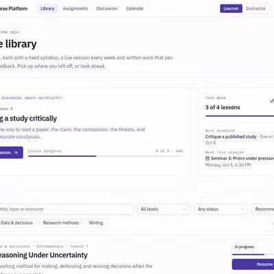 Online Course Platform preview