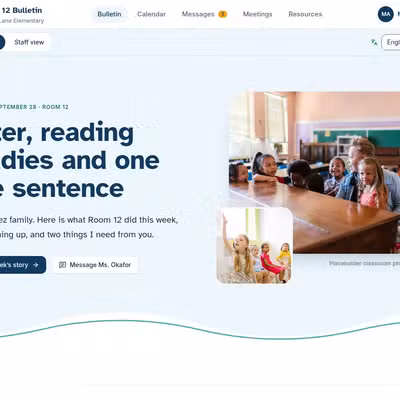 Parent Communication Portal preview